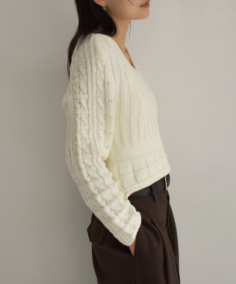 Vneck Short Knit t1911-326