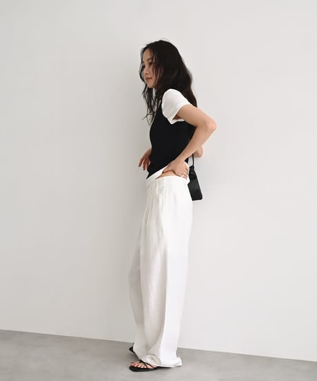 Uneck Rib Tank Tops t1911-547