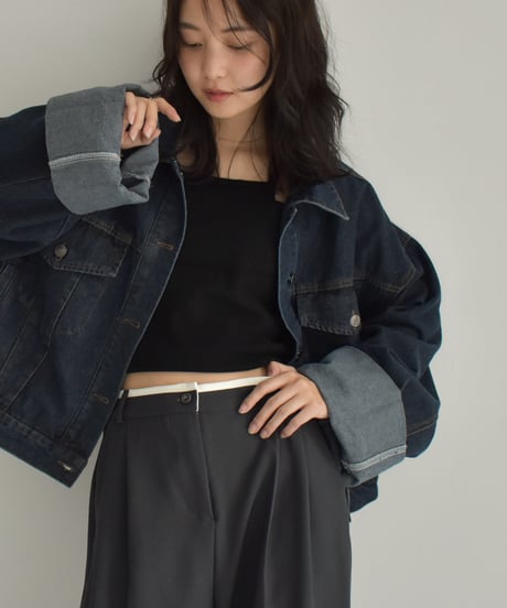 Wide Sleeve Denim Jacket t1911-309