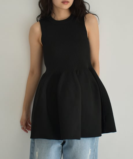 Peplum Knit Tops t1911-401