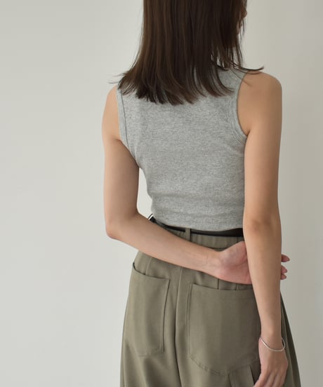 Henry Neck Tank Top t1911-411