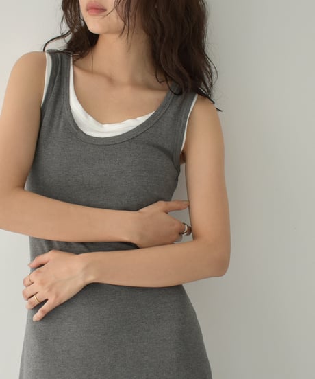 Layered Docking Rib Tunk Onepiece op-0202009553