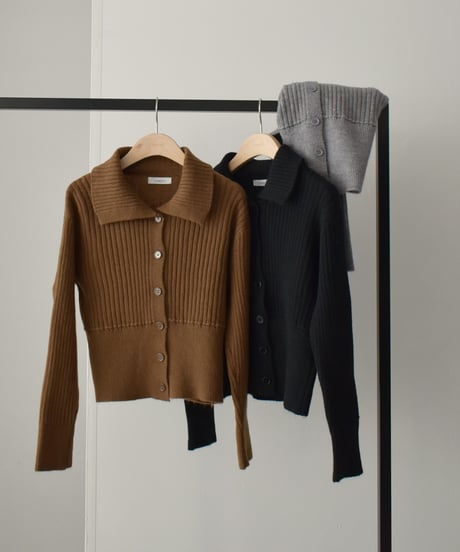 Polo Rib Knit Cardigan t1911-334