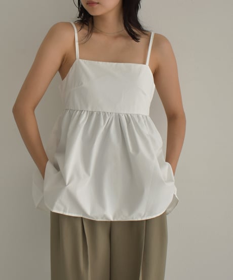 Back Ribbon Peplum Camisole t1911-299