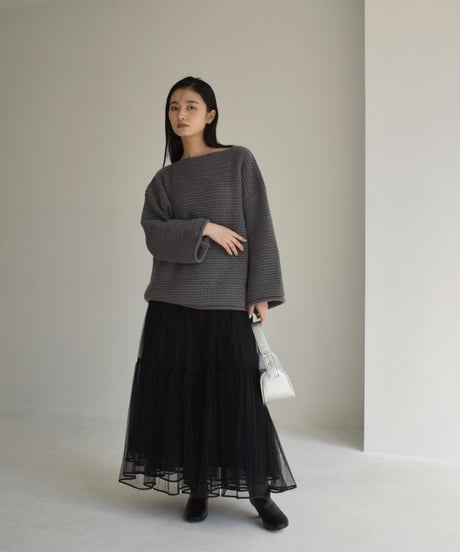 Boat Neck Lowgauge Knit t1911-219