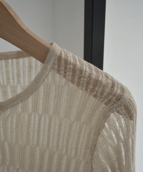 Bell Sleeve Sheer Knit Cardigan t1911-461