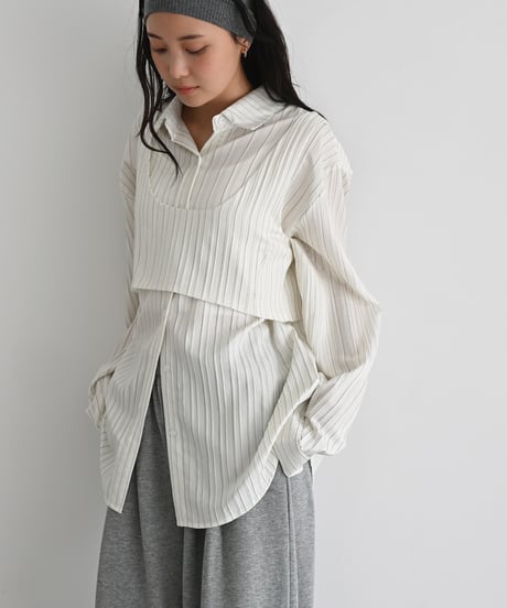 Stripe Bustier Shirt t1911-516