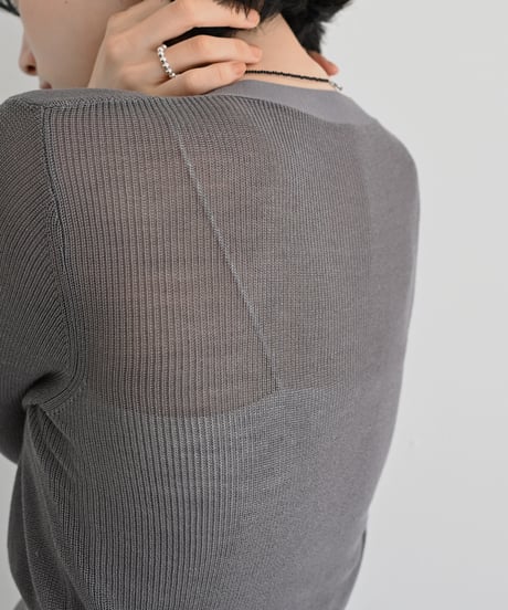 Compact Sheer Kint Cardigan t1911-523