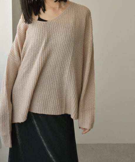 Vneck Over Knit Tops t1911-128