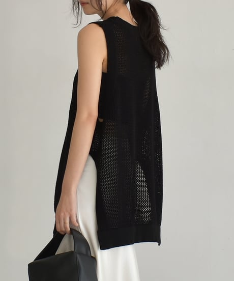 Mesh Knit Vest t1911-380