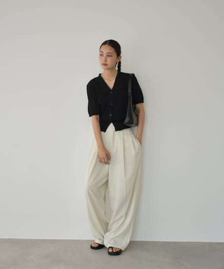 Half Sleeve Mesh Knit Cardigan t1911-387