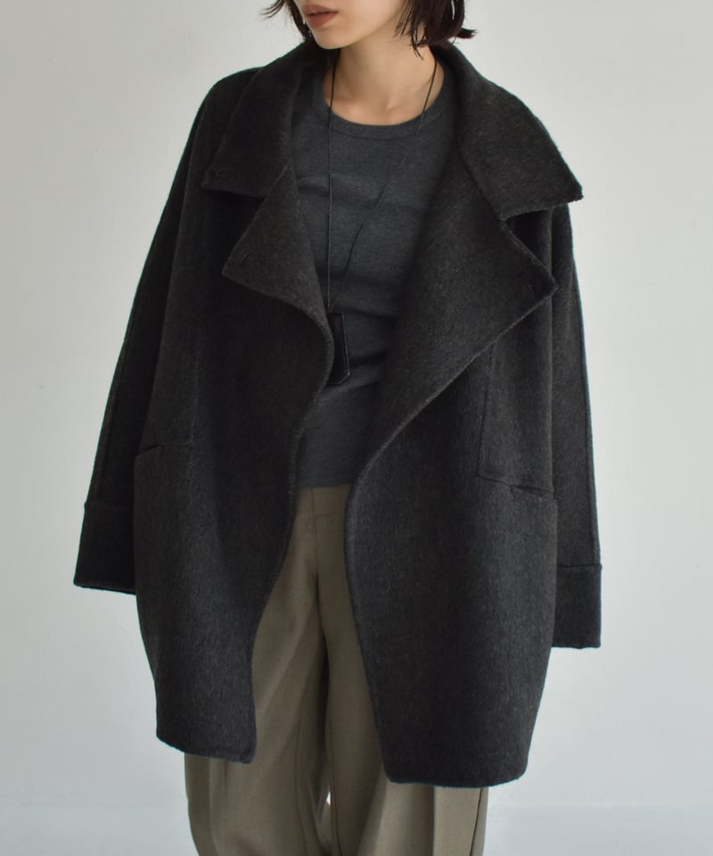 Stand Collar Midi Wool Coat c1911-61 | cizatto