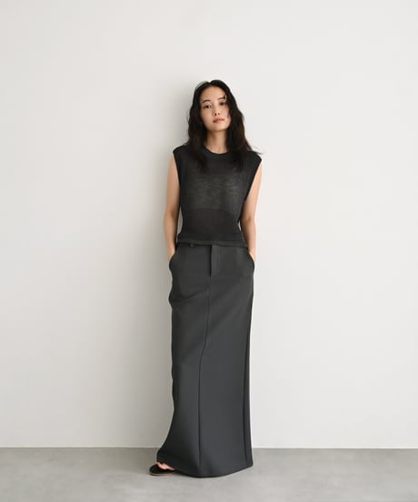 Back Ribbon Mesh Tops t1911-548