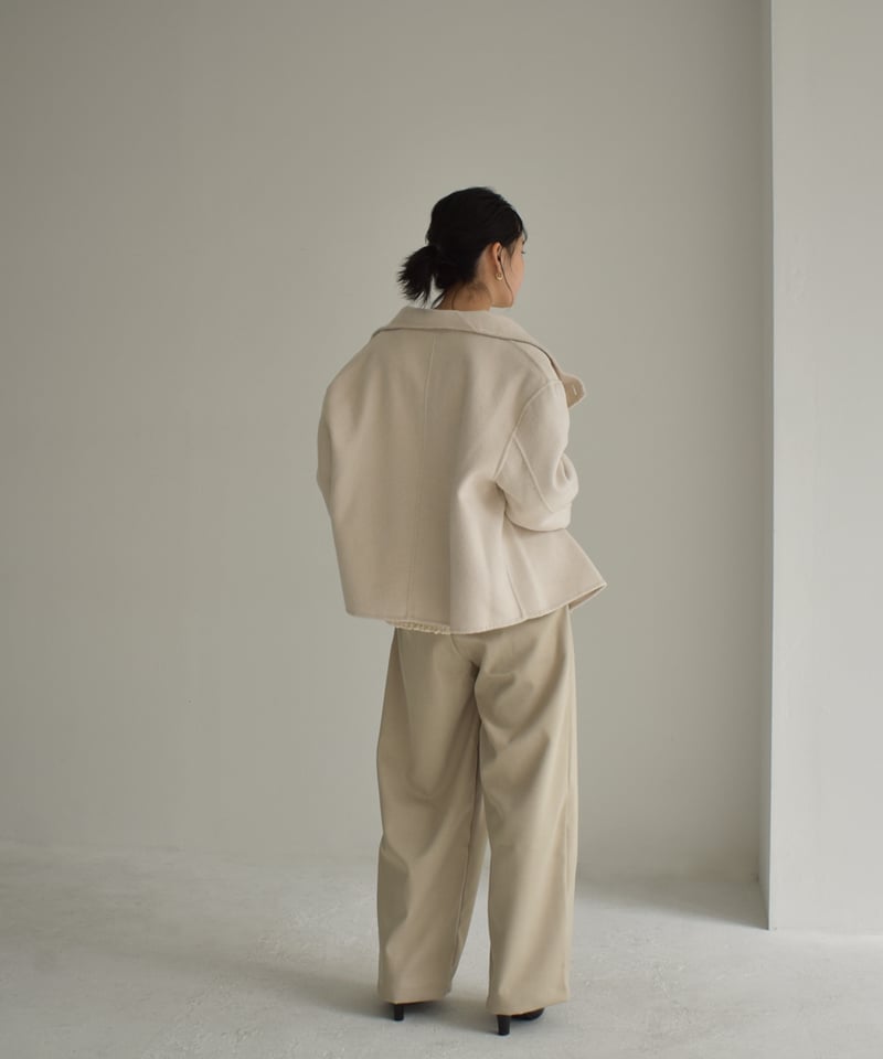 ✳︎45R 3wayコットンシャツジャケット カシュクール スタンドカラー