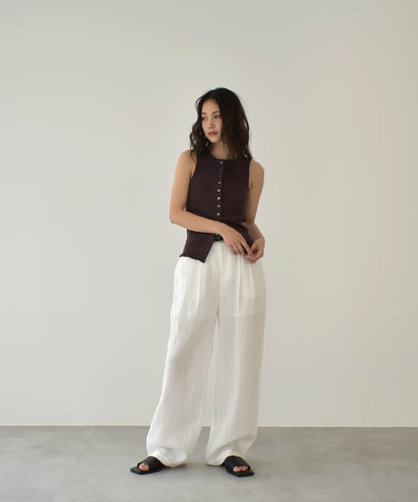 Tuck Linen Pants bo2000-164