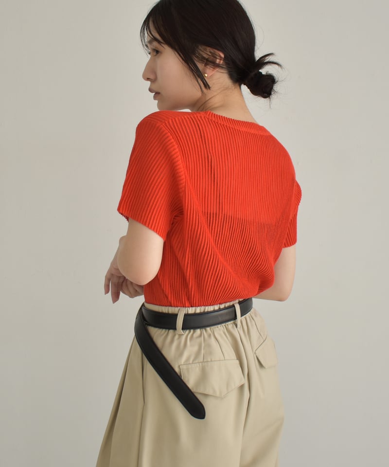 Stripe Sheer Tops t1911-278 | cizatto
