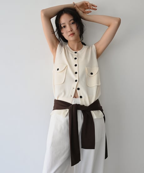 Pocket Knit Vest t1911-527