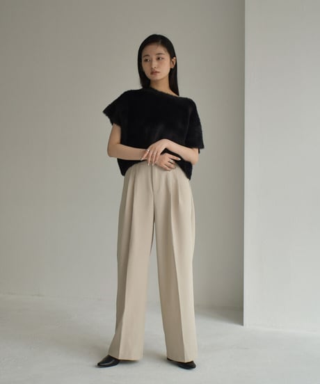 Shaggy Cropped Tops t1911-217