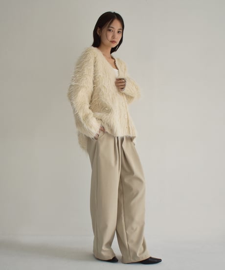 Hairy Shaggy Knit Cardigan t1911-314