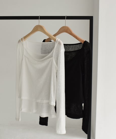Layered Sheer Tops t1911-215