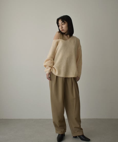 Vneck Over Knit Tops t1911-128