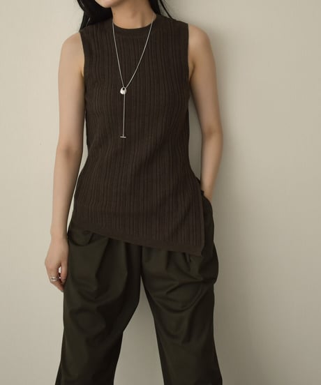 Nosleeve Random Rib Knit t1911-149