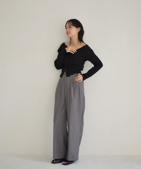 Tuck Slacks Pants bo2000-105