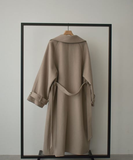 Wool Blend Trench Coat（Mocha beige）c1911-28