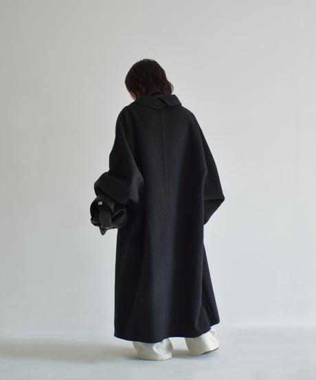 Dolman Sleeve Wool Coat（Charcoal） c1911-64