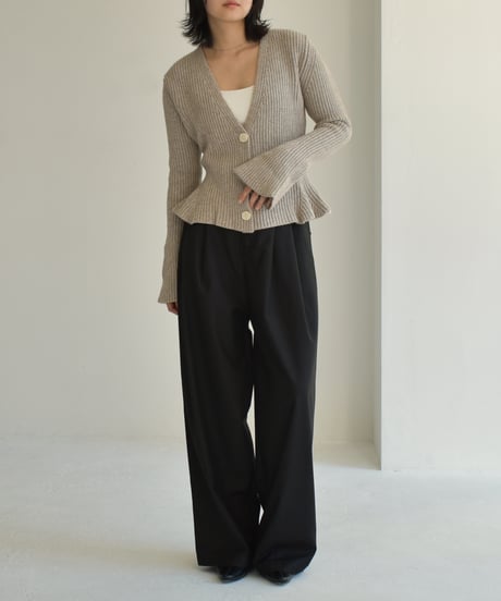 Peplum Knit Cardigan t1911-133