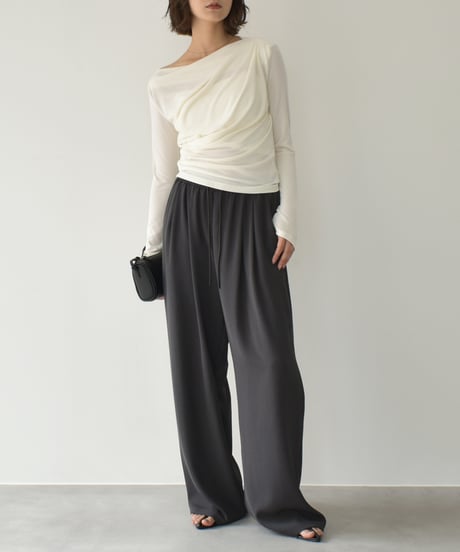 Relax Wide Pants（Dark gray）bo2000-169