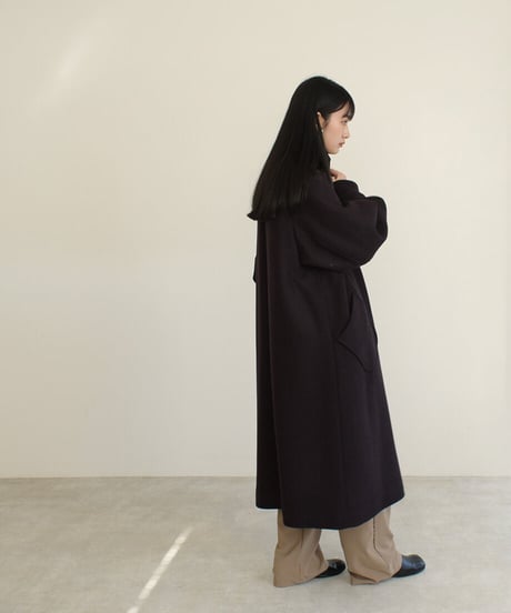 Puff Sleeve Raglan Coat（Purplebrown,Navy）c1911-13