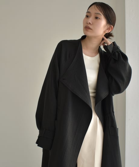 Drawstring Spring Long Coat c1911-46