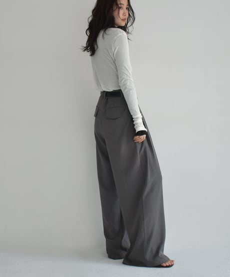Double Tuck Highwaist Pants bo2000-140