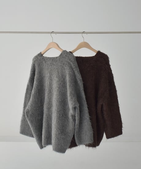 Shaggy Loose Knit Cardigan t1911-473