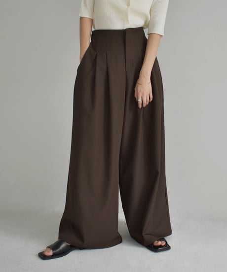 Highwaist 2Tuck Wide Pants bo2000-163