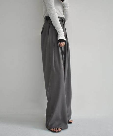 Double Tuck Highwaist Pants bo2000-140