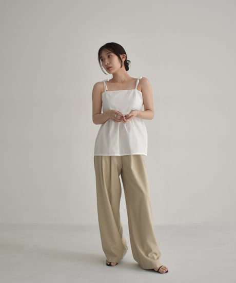 Back Laceup Ribbon Camisole t1911-276