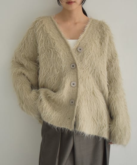 Hairy Shaggy Knit Cardigan t1911-314