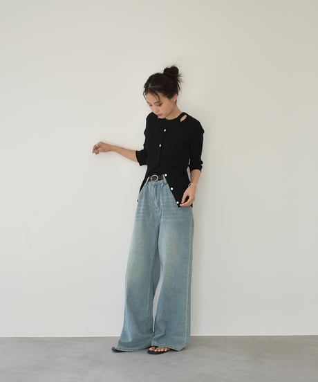 String Belt Denim Pants bo2000-157
