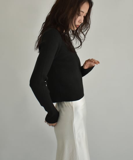 Compact Rib Knit Tops t1911-378