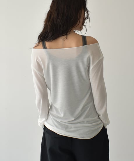 Offshoulder Sheer Cardigan t1911-414