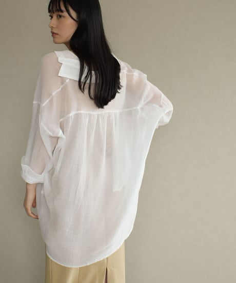 Sheer Palecolor Shirt t1911-74