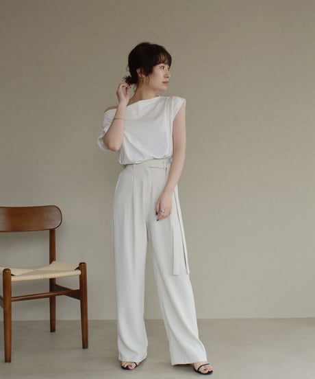 Side Ribbon Pants（Ecru） bo2000-53