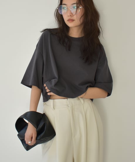 Short Wide Silhouette Tshirt t1911-388