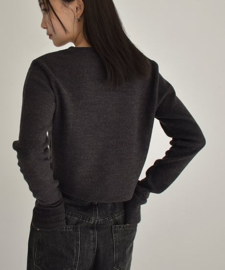 Crew Neck Short Cardigan t1911-223