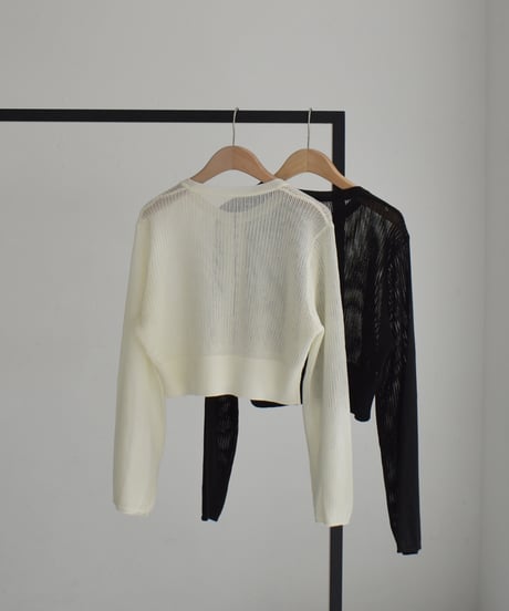 Mesh Knit Cardigan t1911-436