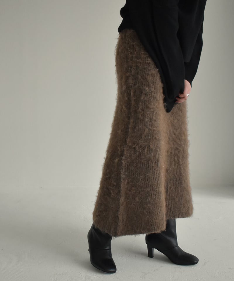 Shaggy Knit Skirt | cizatto Shaggy Knit Skirt | cizatto
