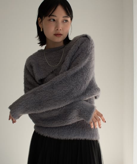 Shaggy Layered Knit Tops t1911-233