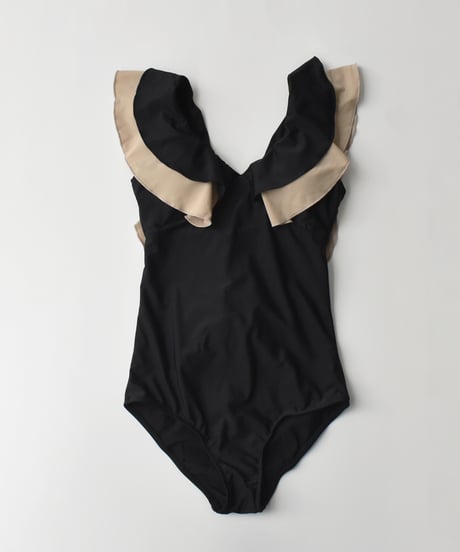 Back Open Frill Swim Wear sw2000-6
